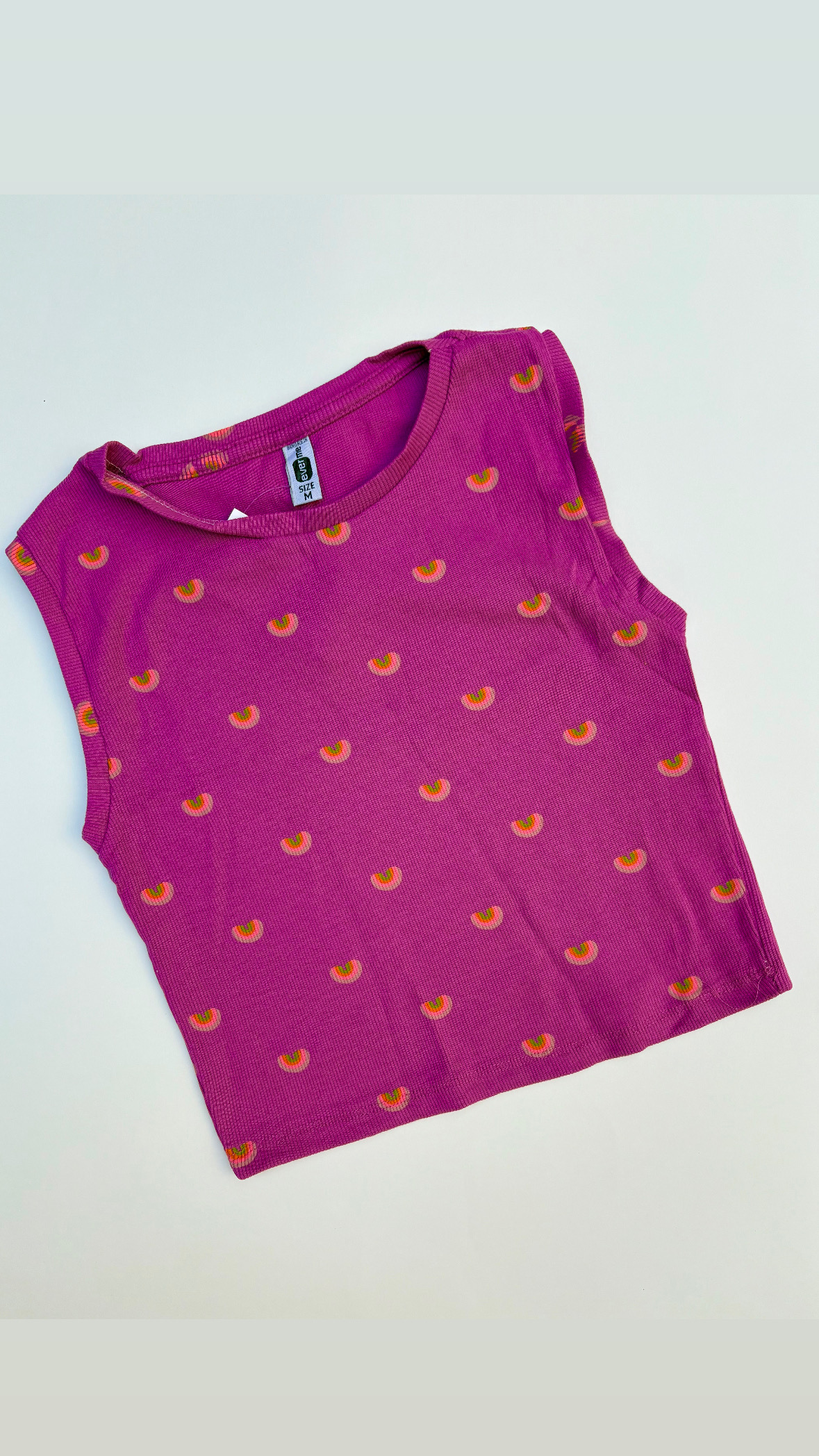 کراپ تاپ فانتزی رنگین کمان