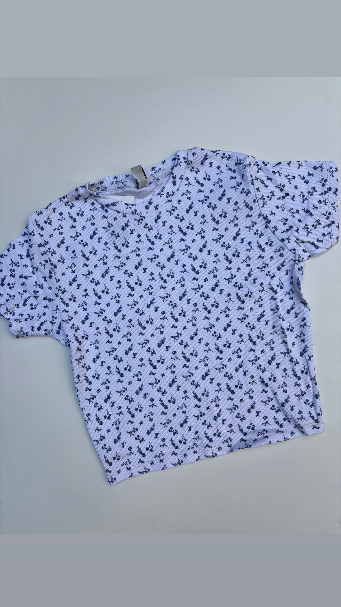 کراپ مدل شکوفه های آبی